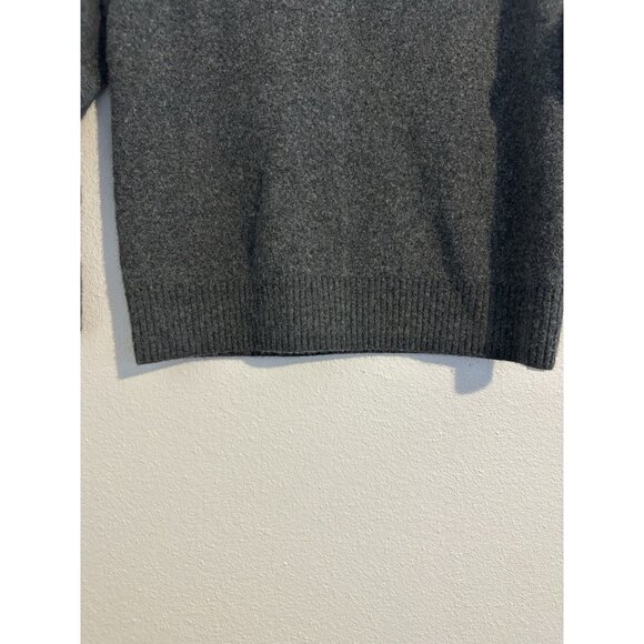Everlane The Boxy Crew In Cashmere Women’s Sweater In Dark Grey Size Medium - Picture 6 of 8